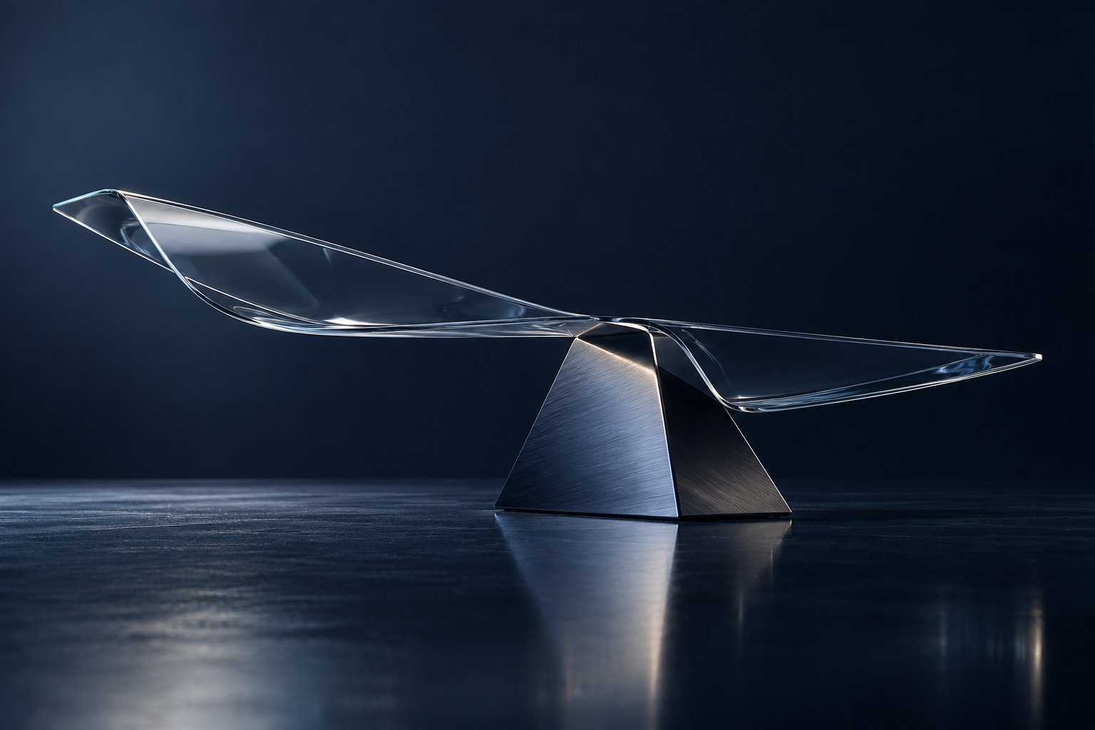 A glass cantilever depends on the strength of its supporting structure.